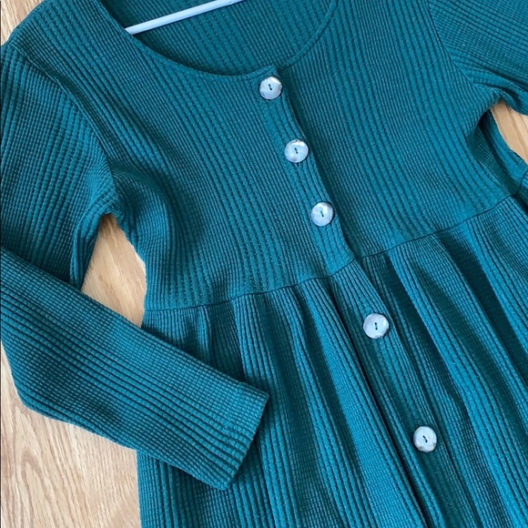 Vintage Forest Green Maxi Dress - Picture 3 of 3